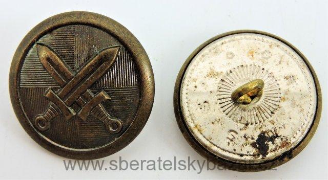 Velký knoflík meče 27mm - M.S.S bronz