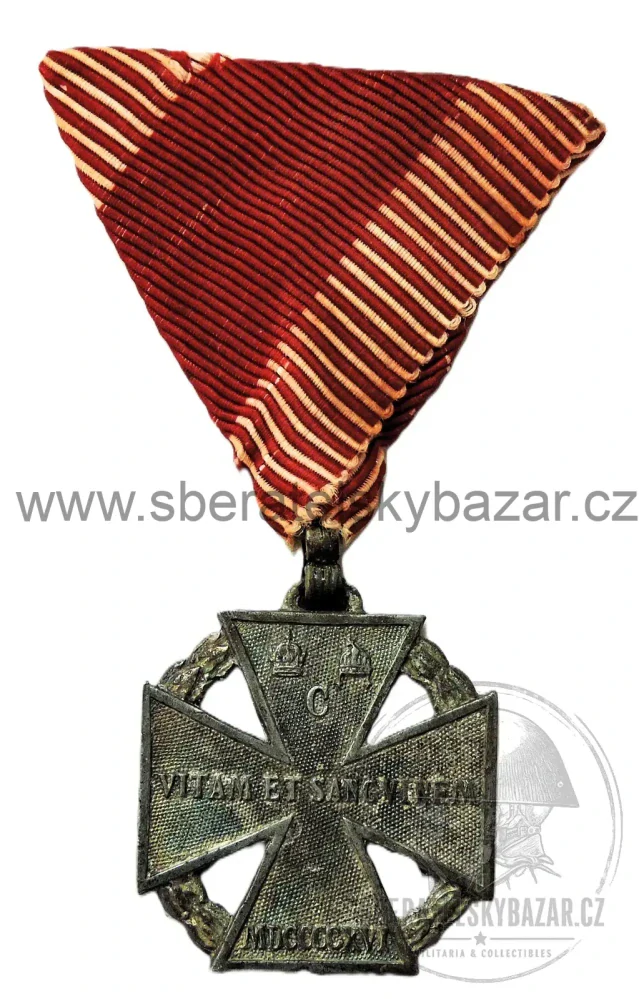 RU Karl-Truppenkreuz 1916–1918 – značený F.A., původní válečná stuha