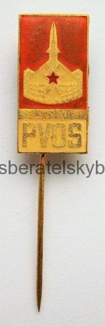 Odznak PVOS oranžový- značený Mincovna Kremnica