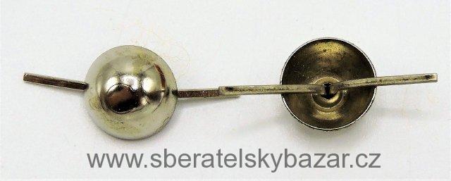 Odznak hodnostní knoflík "pecka" stříbrná 11MM- RČS