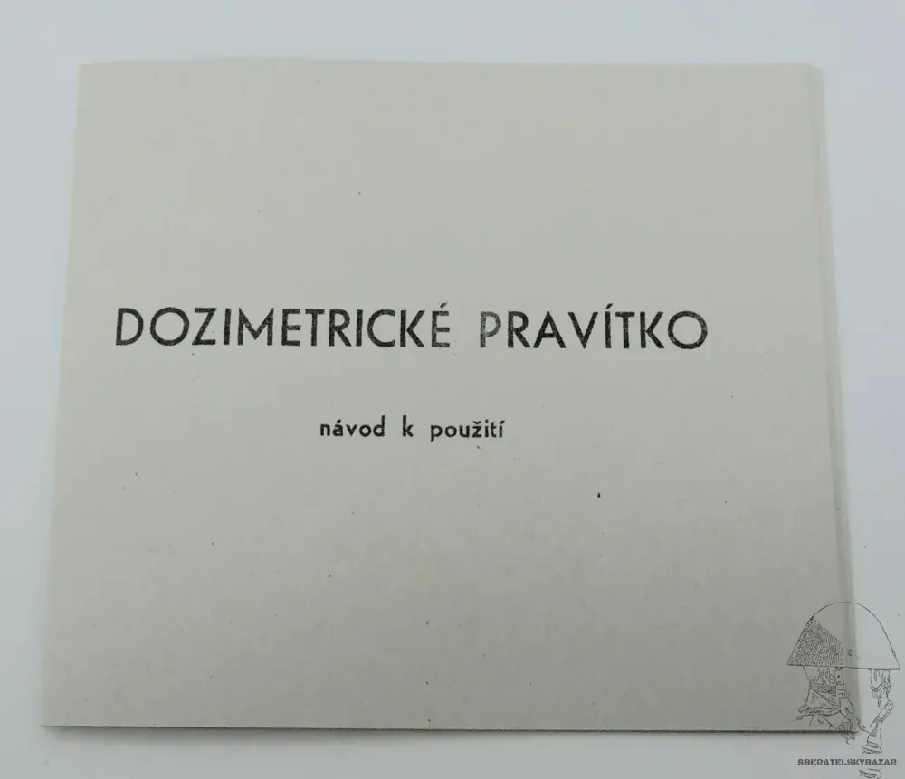 Návod dozimetrické právitko - Reprint