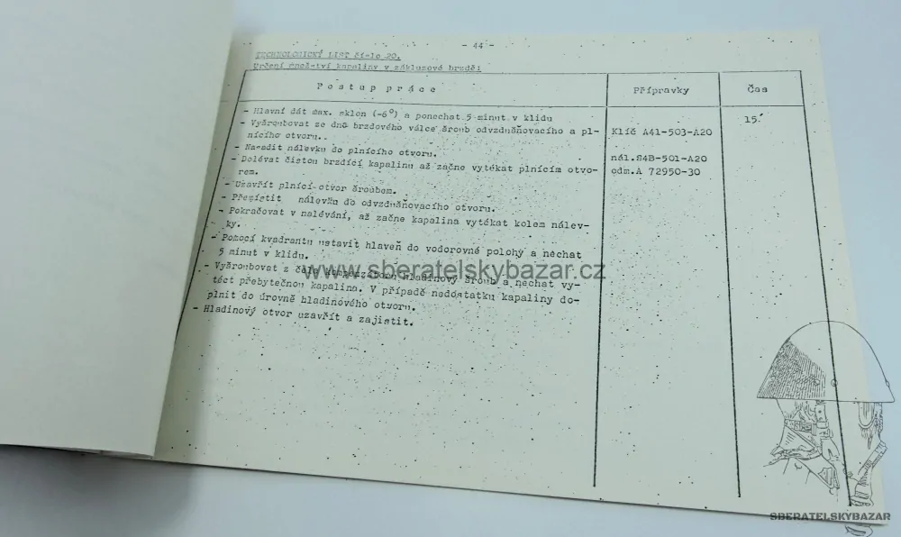 Předpis Technické ošetření 100mm K vz.53