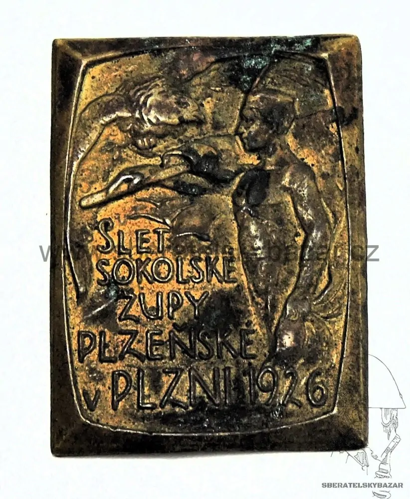 Slet sokolské župy Plzeňské v Plzni 1926 - poškozený