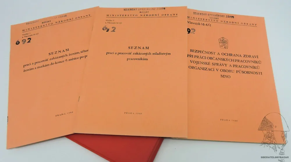 Originál předpis Bezpečnost a ochranna zdraví - 3x sešit