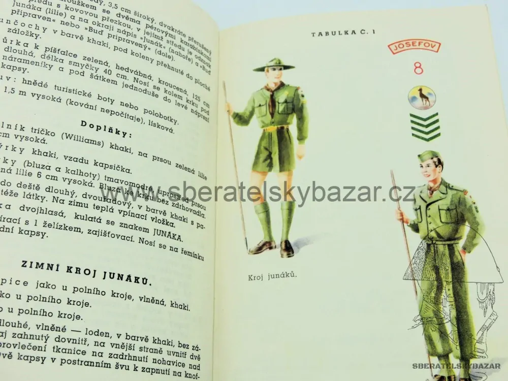 Stejnokroje pro všechy složky Junáka - 1947 - Originál 