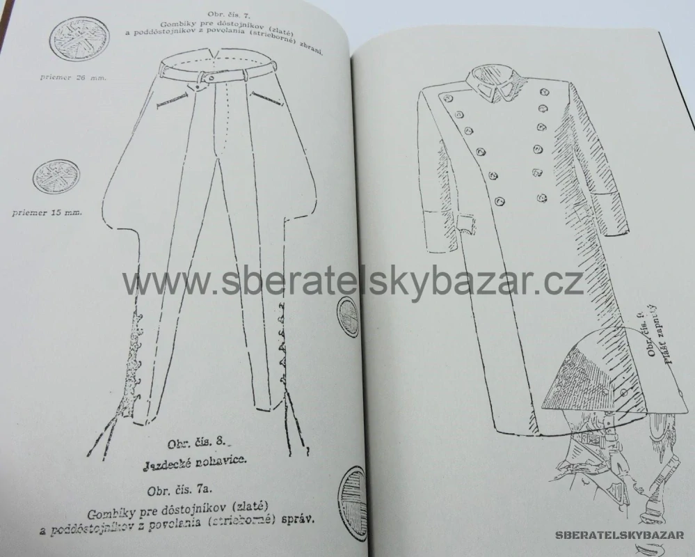 Slovenský vojenský rovnošatový předpis 1940 - Odznaky, Uniform-reprint