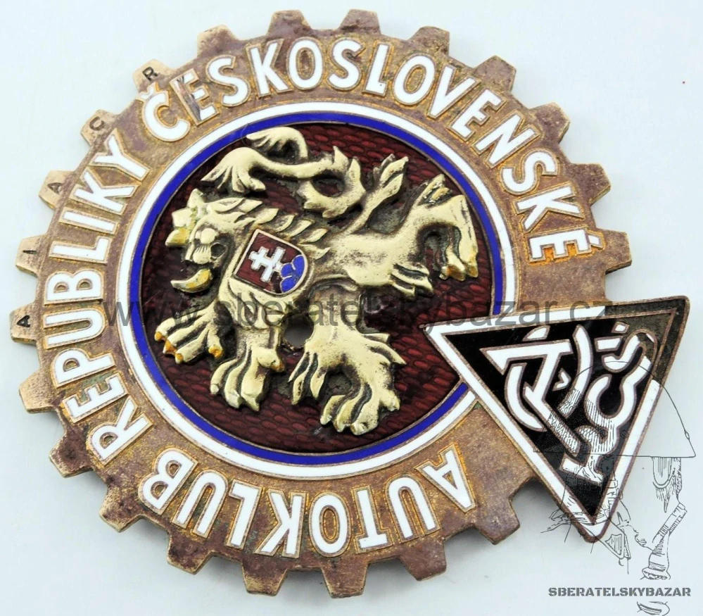 Odznak na chladič Automotoklubu RČS 95 x 90 mm
