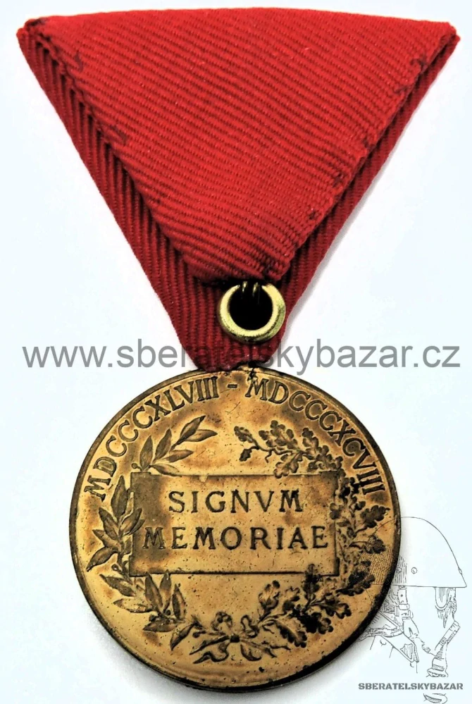 Jubilejní medaile 1898 k příležitosti 50 let panování Františka Josefa