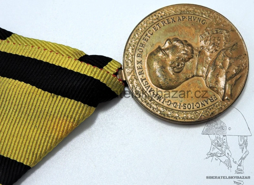 Čestná medaile za 40 let služby na vojenské stuze XXXX ANNORUM