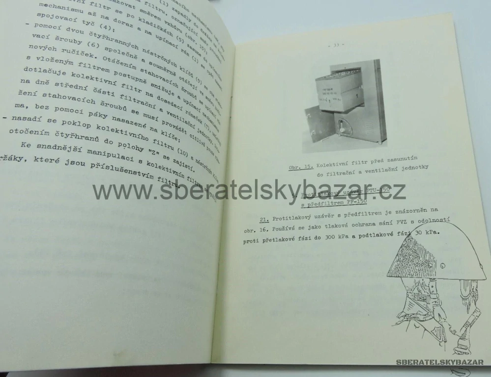 Originál Předpis Filtrační a ventilační zařízení FVZ-150 Chem-21-6