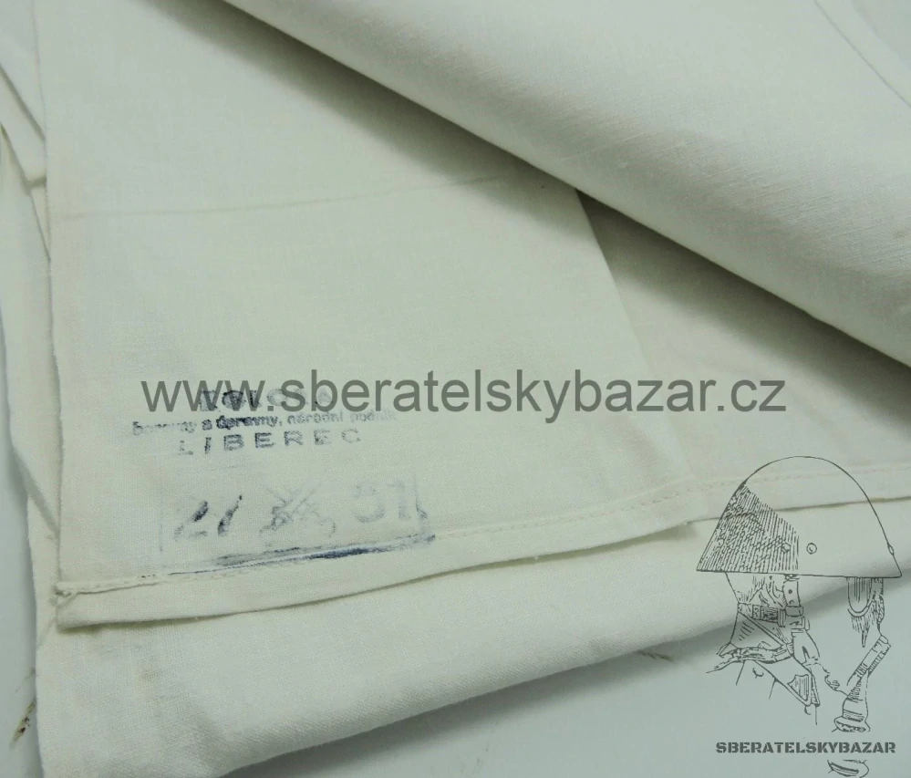 Prostěradlo ČSLA - 50. Léta značené 