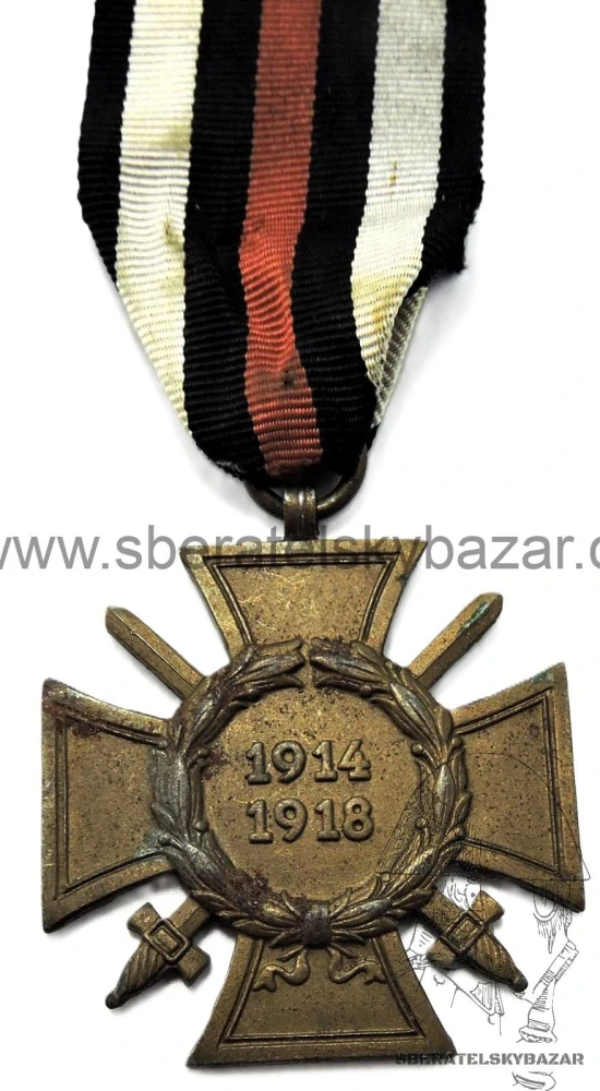 Medaile Kříž cti - Ehrenkreuz für Frontkämpfer značený L. NBG.