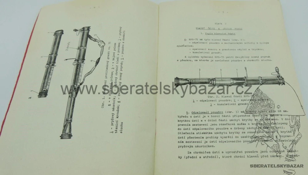 Originál předpis výcvik ve střelbě RPG-75