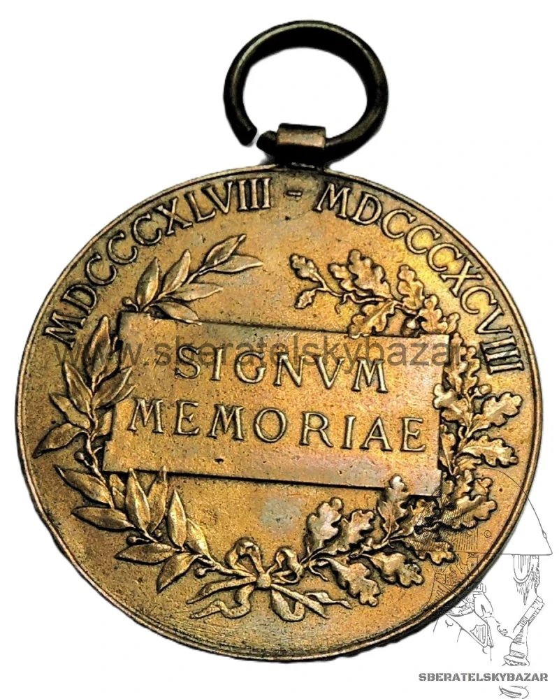 Jubilejní medaile 1898 k příležitosti 50 let panování Františka Josefa 
