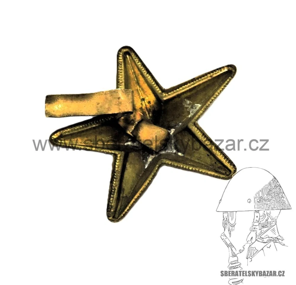 Hodnostní hvězda generála na rukáv RČS