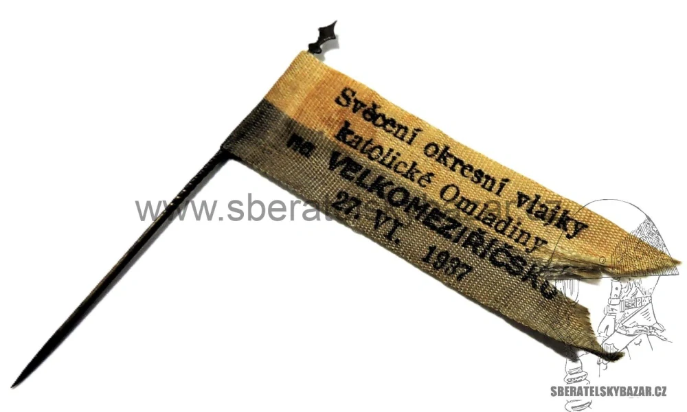 Odznak Svěcení okresní vlajky katolické Omladiny 1937 