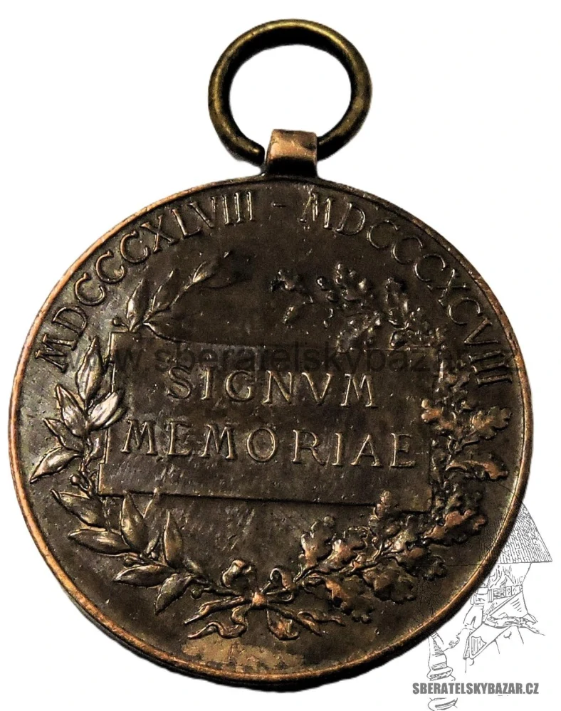 Jubilejní medaile 1898 k příležitosti 50 let panování Františka Josefa 