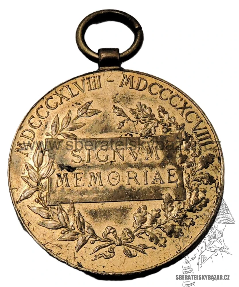 Jubilejní medaile 1898 k příležitosti 50 let panování Františka Josefa 