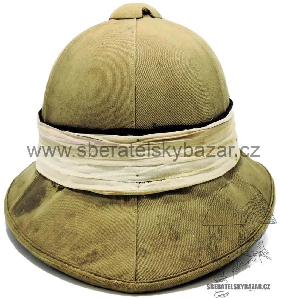 Britská tropická přilba Wolseley - WW1 - značená 