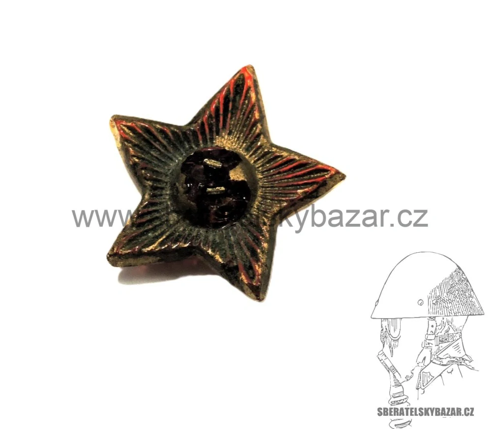 Lodičkový odznak ČSLA - 50.Léta malý skleněný 