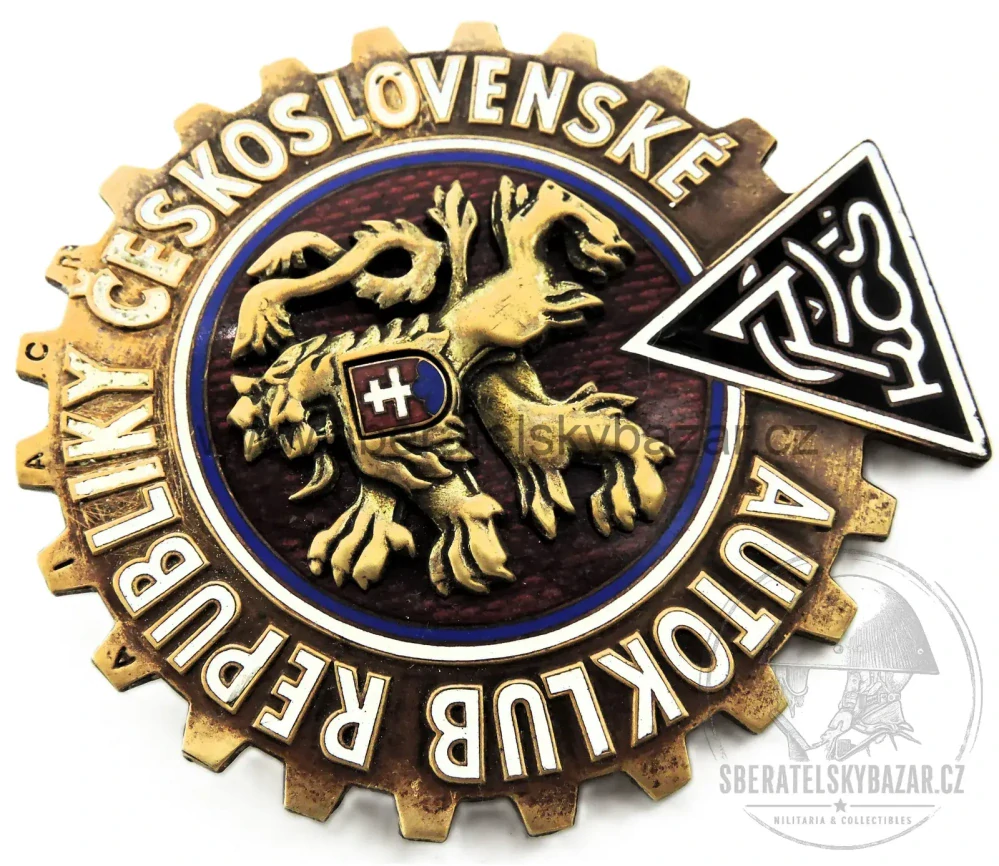 Odznak na chladič Automotoklubu RČS 95 x 90 mm 