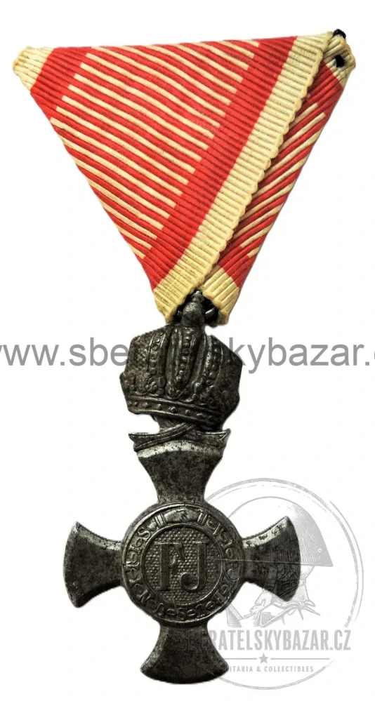 Železný záslužný kříž s korunou 1916 + jmenný legitimační lístek c. a k. Dragounského pluku č. 11 - K.u.K. 7. Armee-Kommando