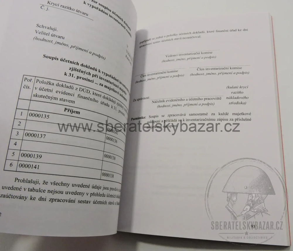 Předpis AČR - inventarizace majetku a závazků v rezortu MO - Originál