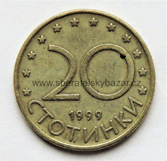 Bulharsko - 20 stotinki 1999