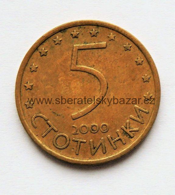 Bulharsko - 5 stotinka 2000