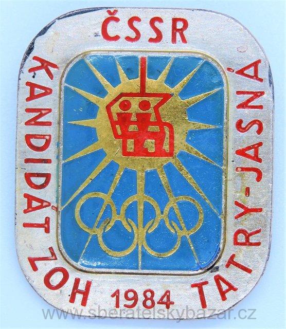 Velký odznak Kandidát ZOH 1984 Tatry-Jasná