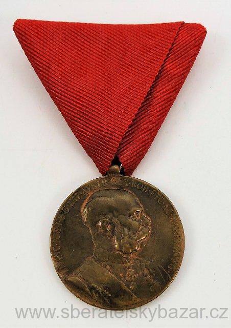 Vojenská/Četnická verze Jubilejní medaile 1898 k příležitosti 50 let panování Františka Josefa I.