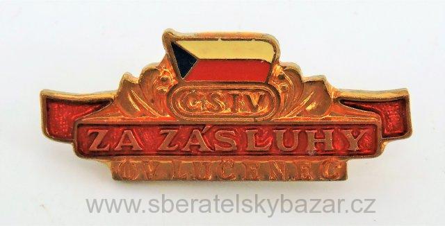 Odznak - ČSTV Za zásluhy OV LUČENEC