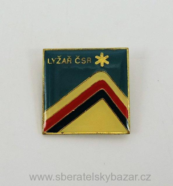 Velký odznak Lyžař ČSSR - zlatý