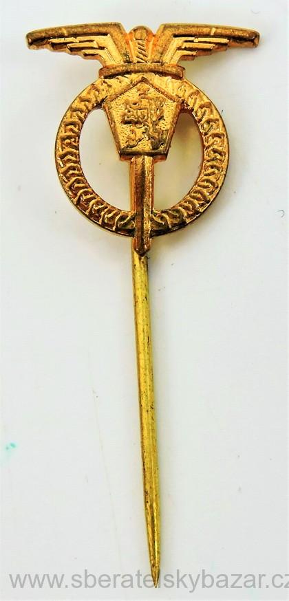 Miniatura odznaku letovoda - zlatý