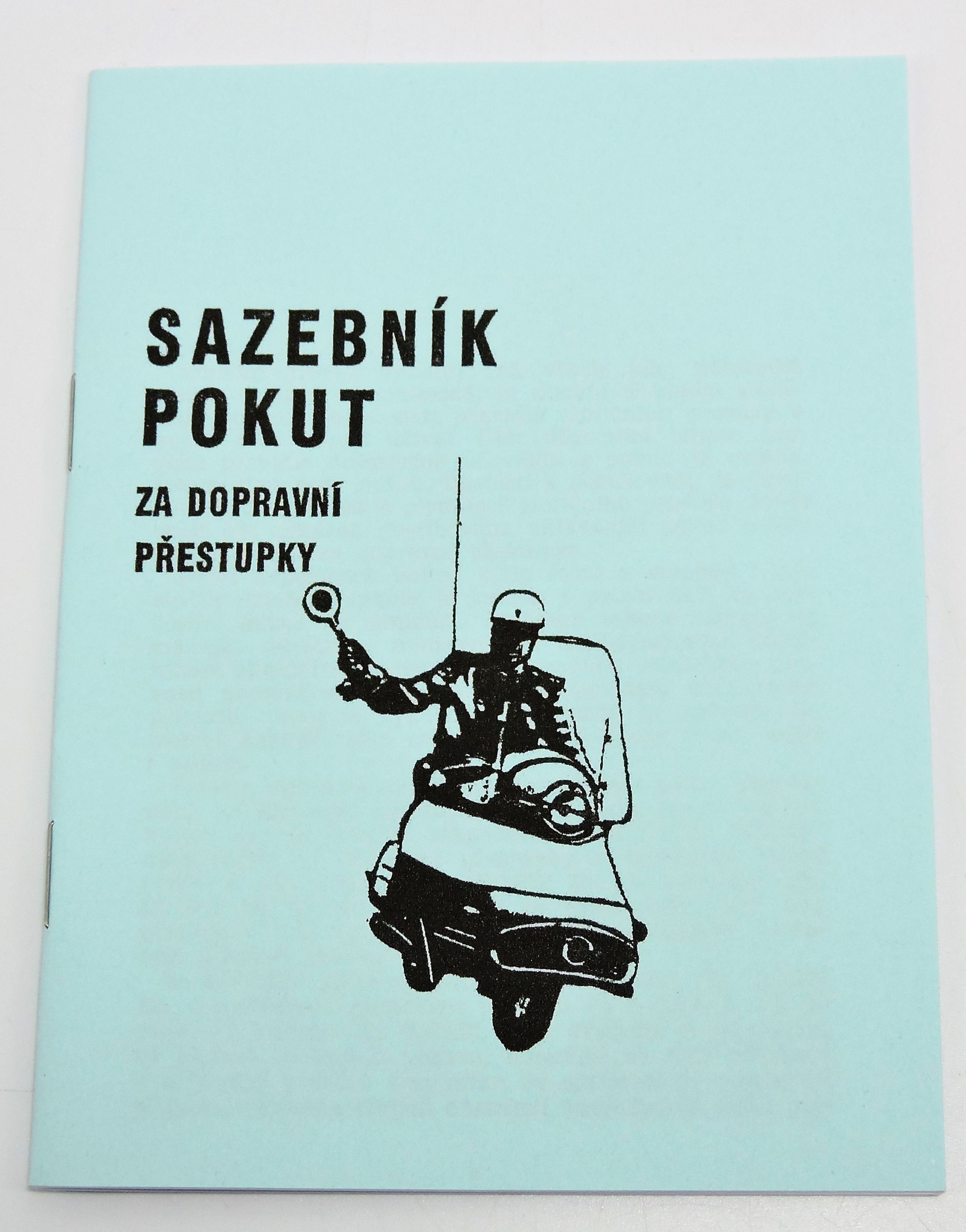 Sazebník pokut SNB 1961 - Reprint (Replika)