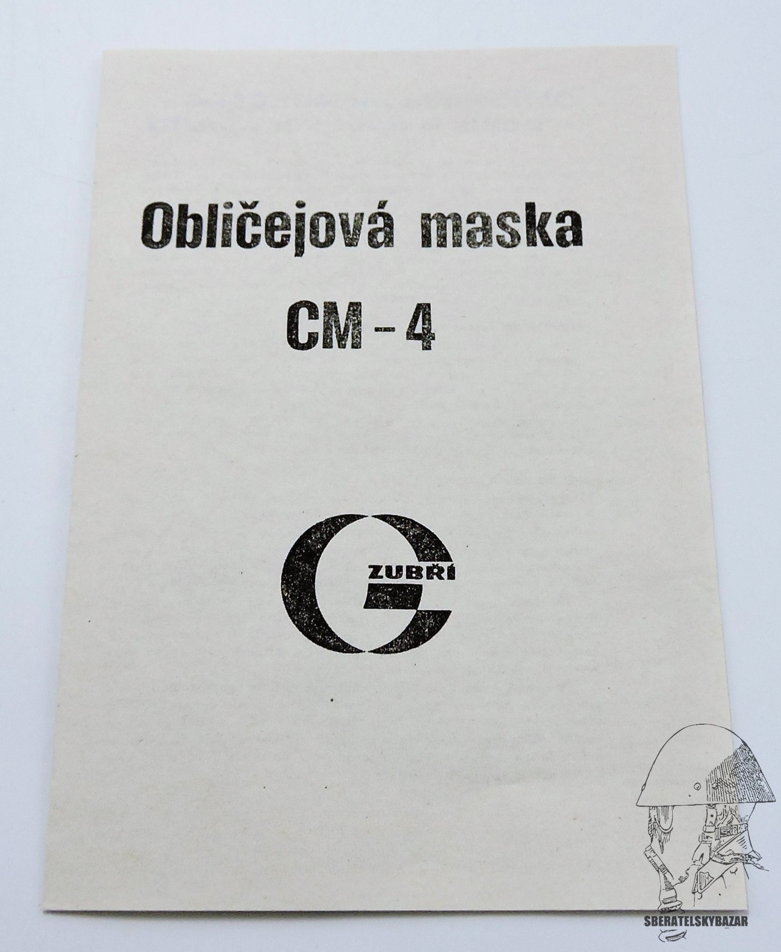 Návod plynová maska CM-4 - Reprint (Replika)