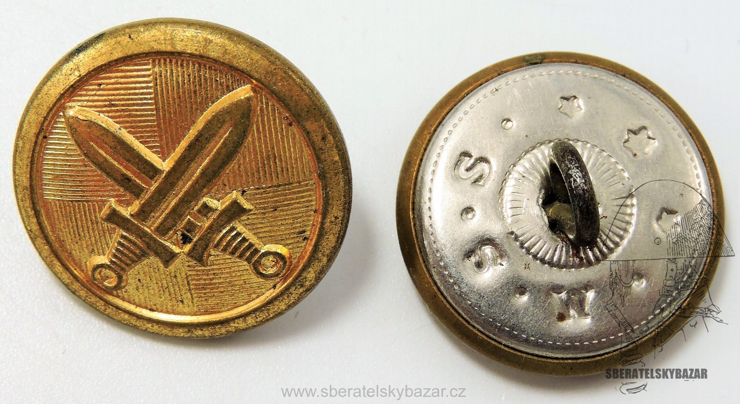 Velký knoflík meče 27mm - M.S.S