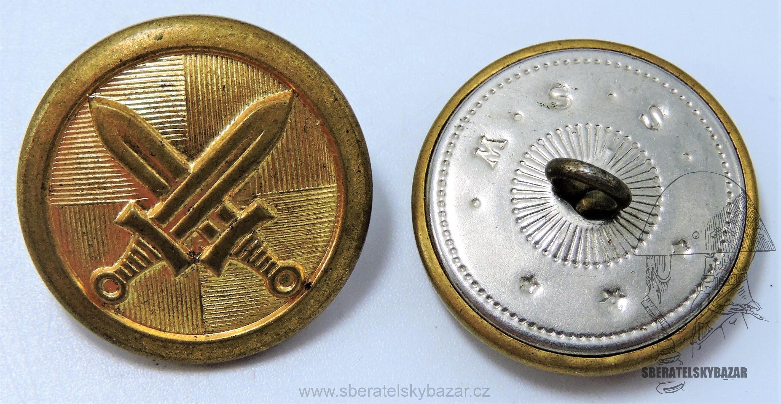 Velký knoflík meče 22mm- M.S.S