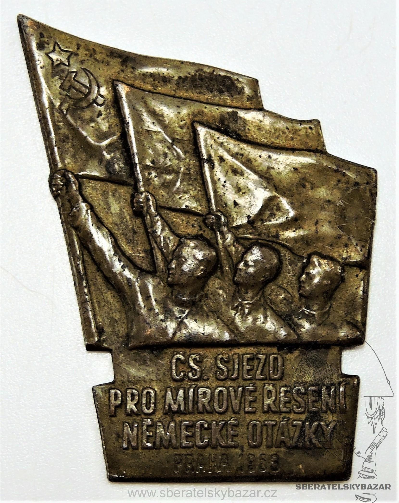 Velký odznak ČS. Sjezd pro mírové řešení Německé otázky1953