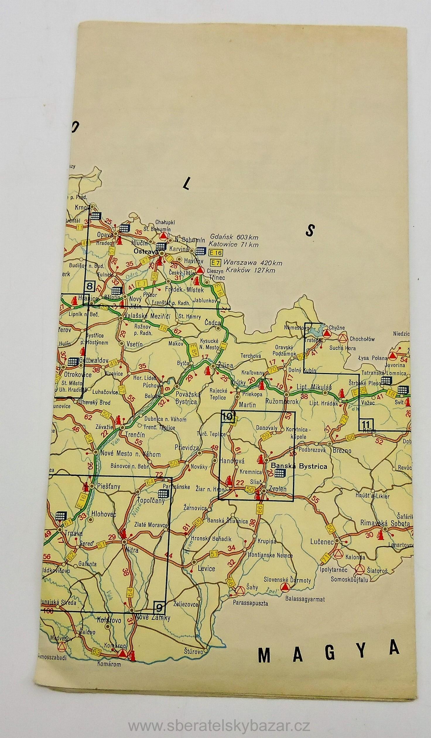 Automapa ČSSR - cca.: 1970