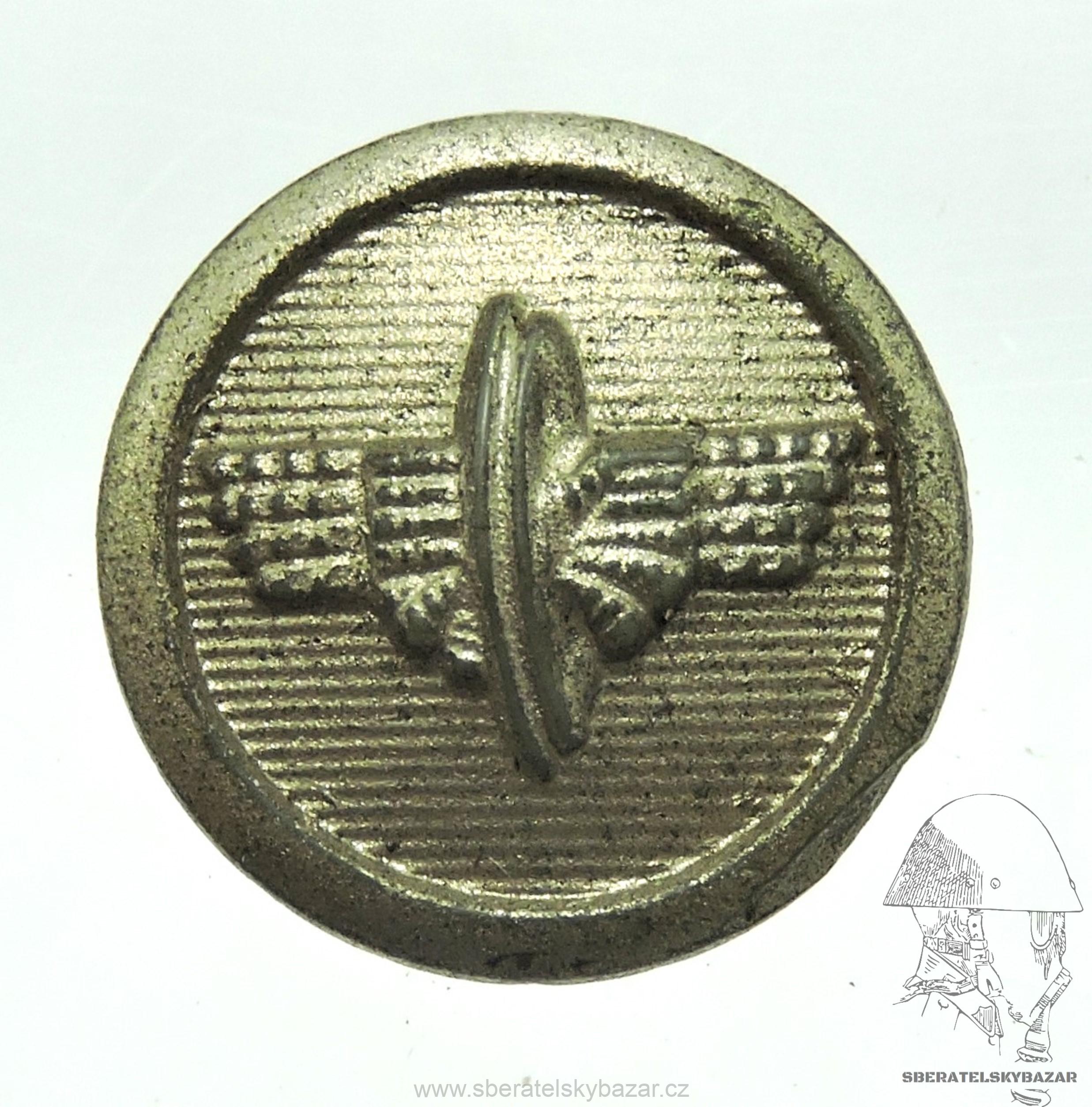 Knoflík ČSD - skleněný malý 15mm