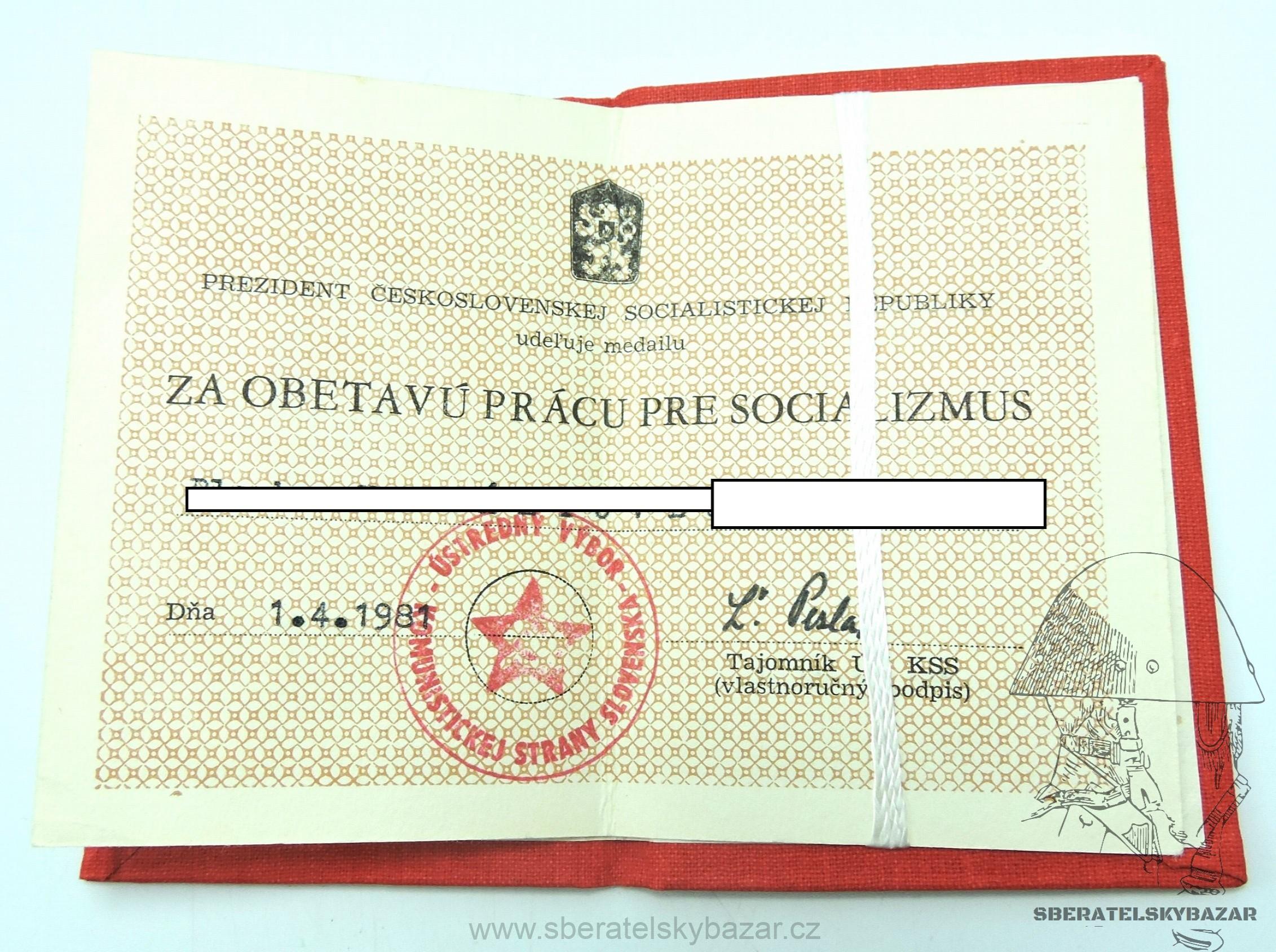 Dekret za obetavú prácu pre socializmus