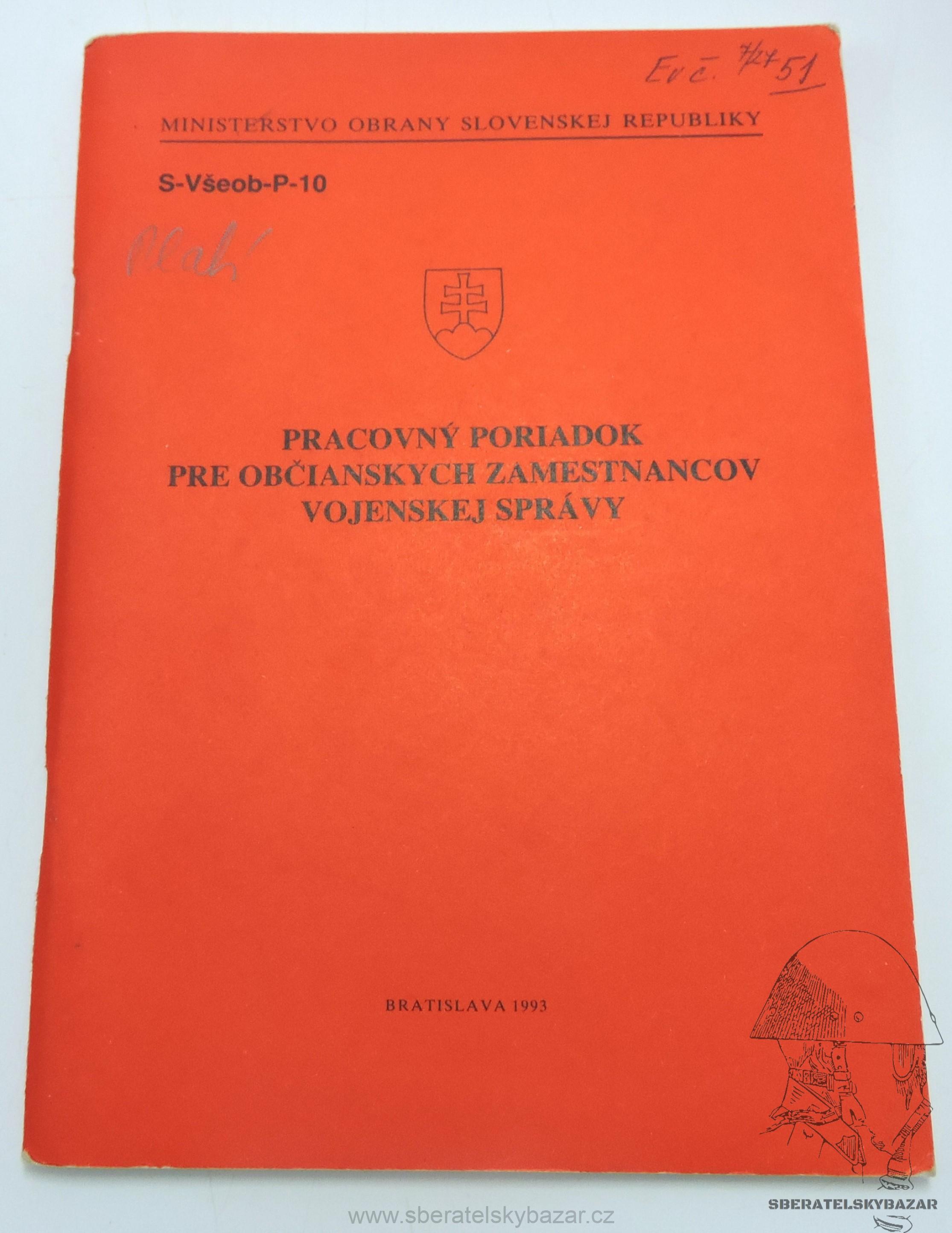 Předpis ASR -Pracovný poriadok 1993