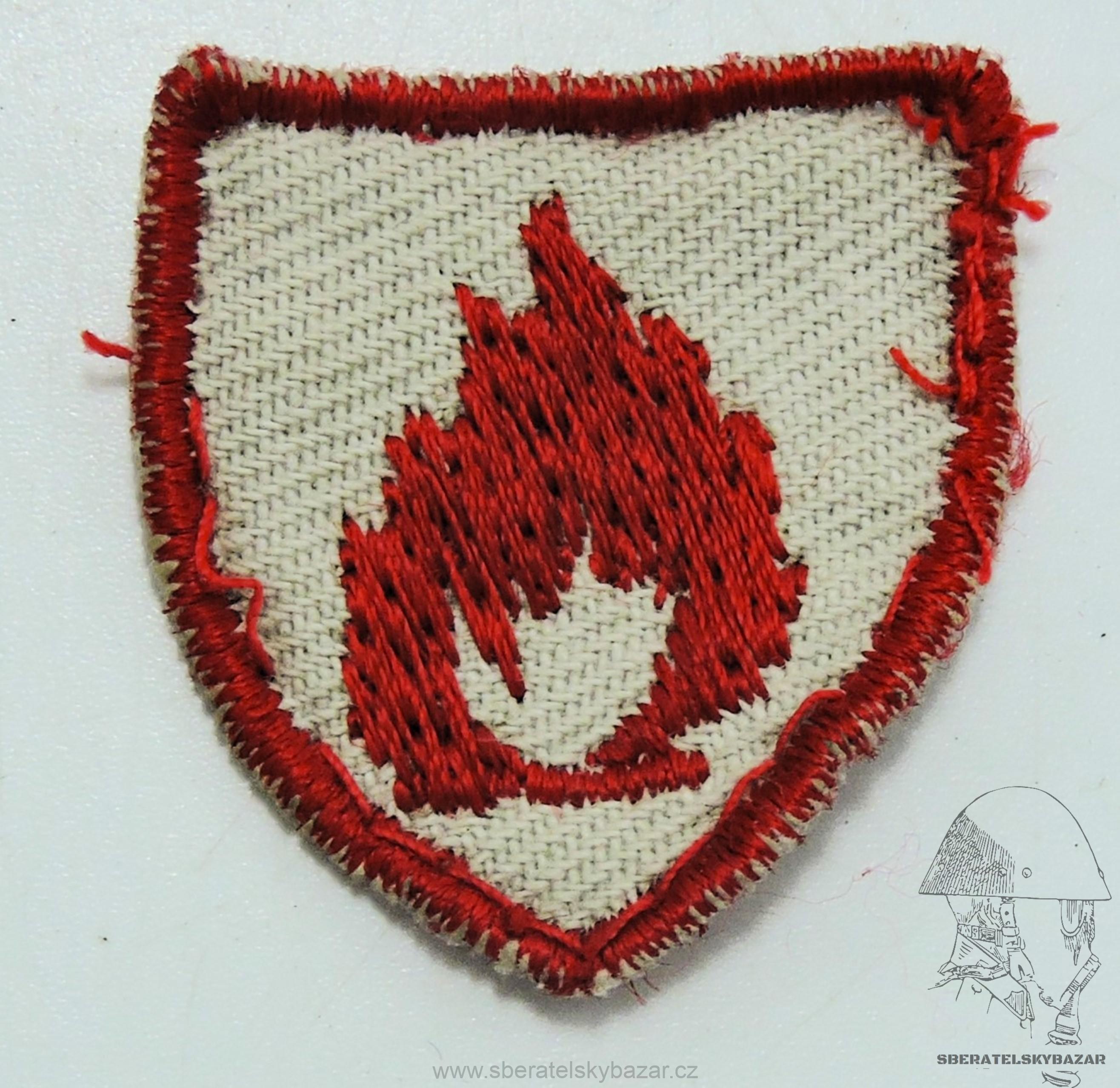 Nášivka - Vojenská hasičská jednota plamen - 3x 3cm