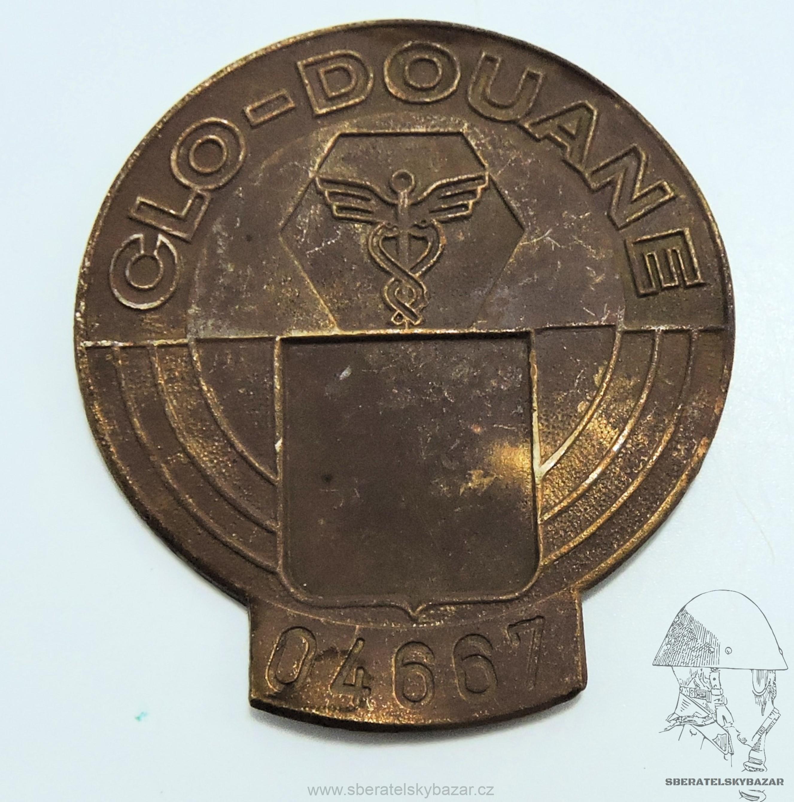Služební placka Celník ČSFR - výlisek - r. 55x60mm