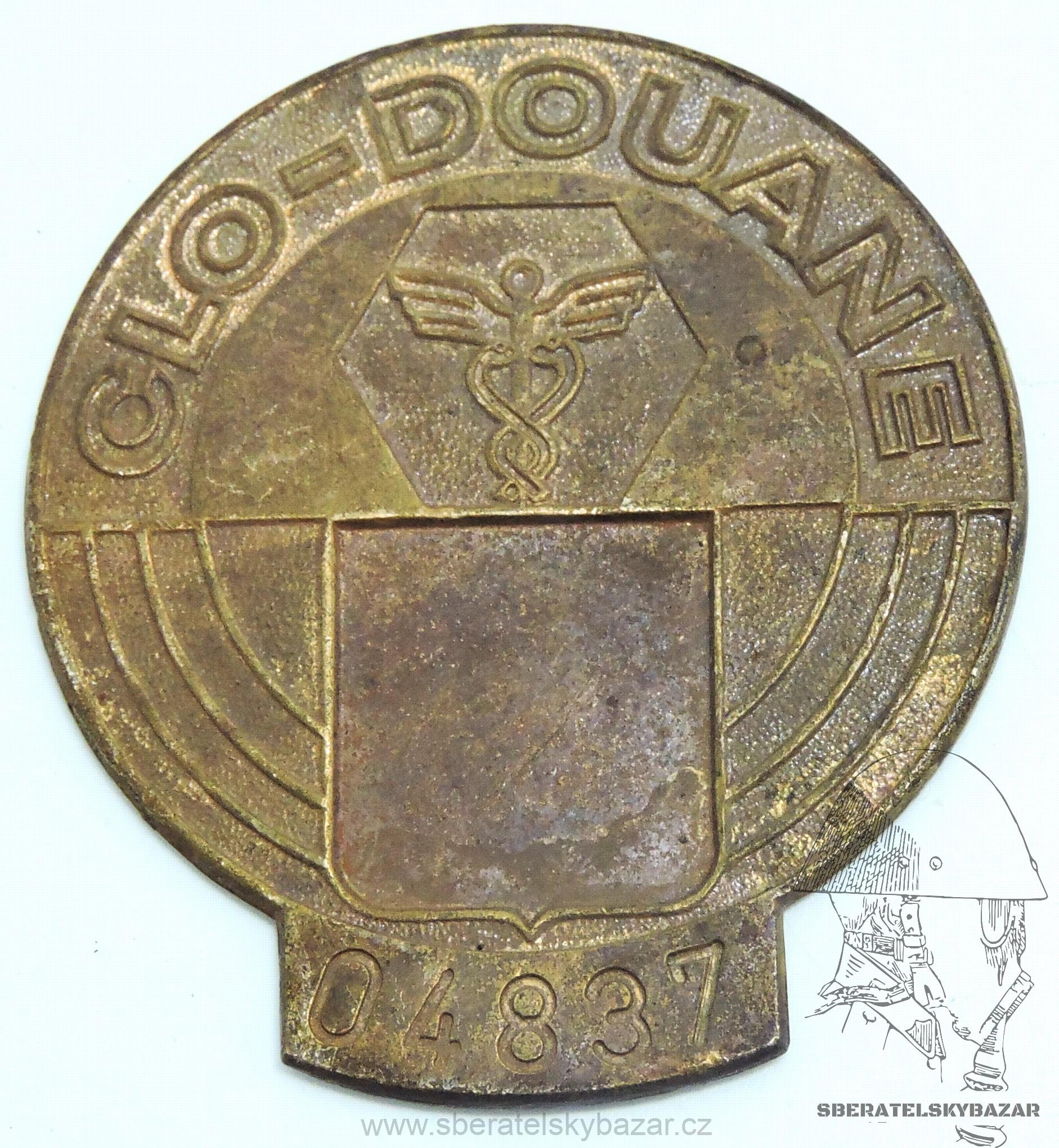 Služební placka Celník ČSFR - výlisek - r. 55x60mm