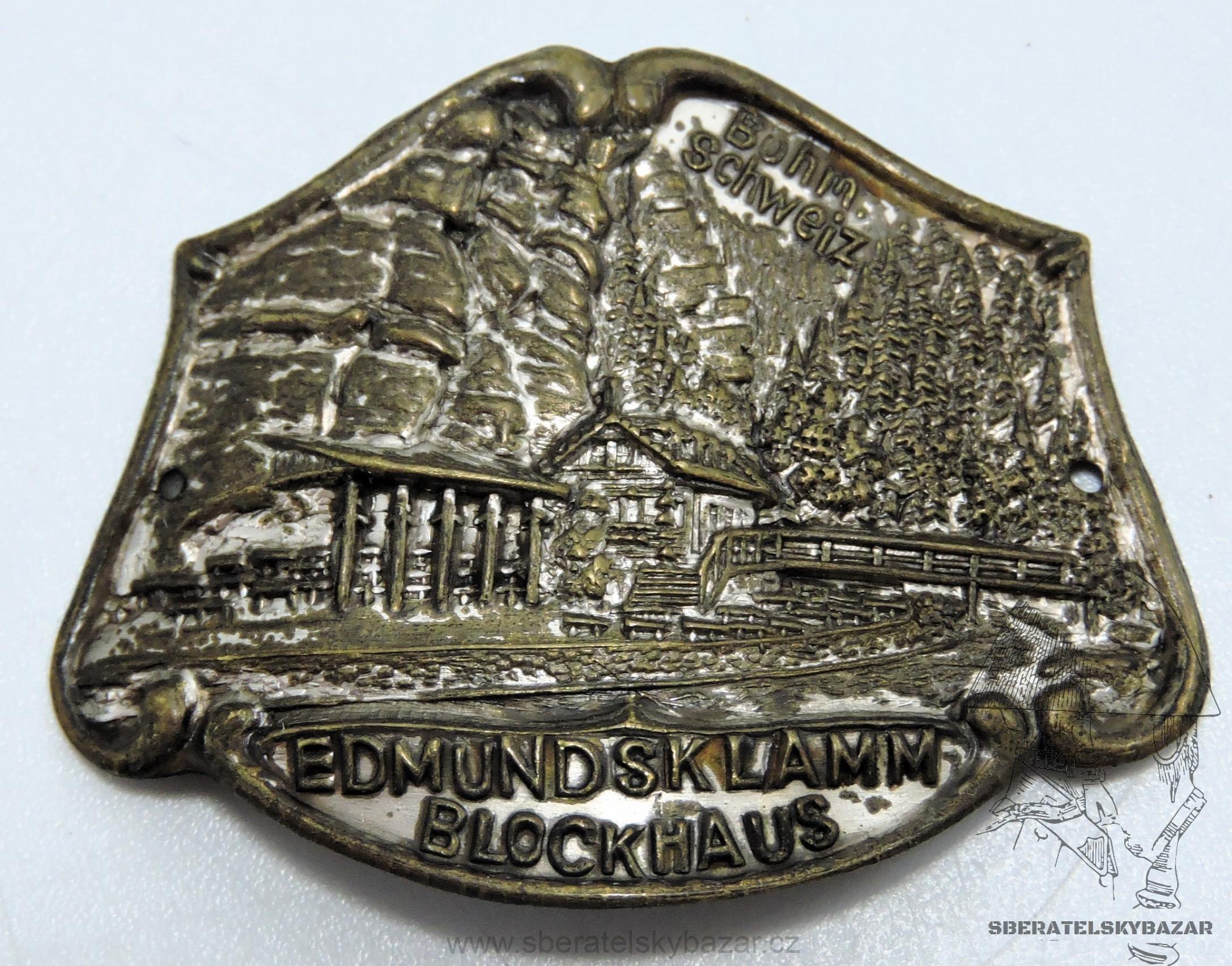 ŠTÍTEK štítek na hůl edmundsklamm blockhaus