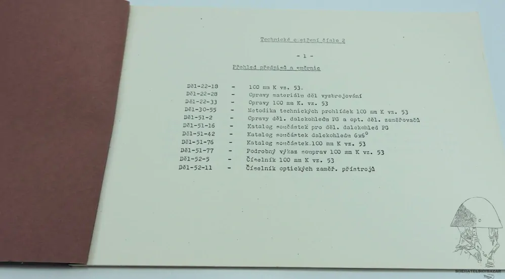 Předpis Technické ošetření 100mm K vz.53