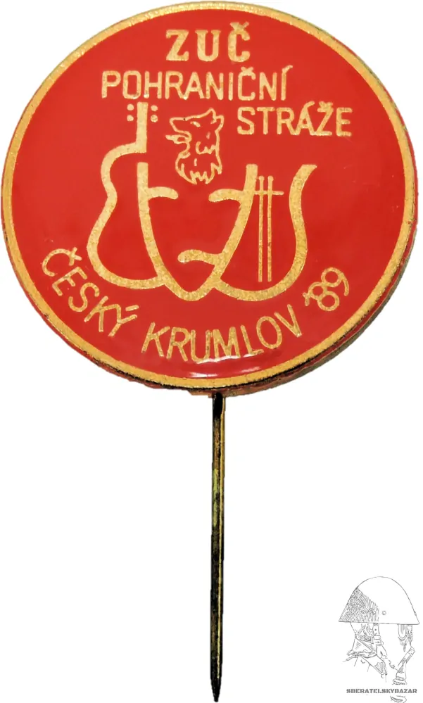 Odznak ZUČ Pohraniční stráže - Červený