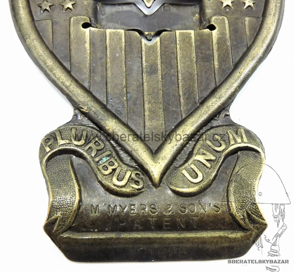 Velká přezka na popruh? - Pluribus Unum - patent 1873